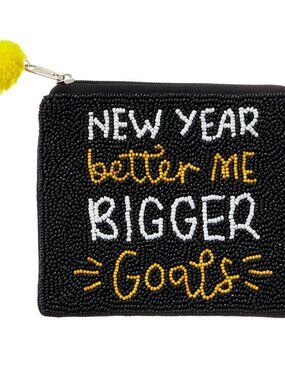 New Years Mini Bead Wallet